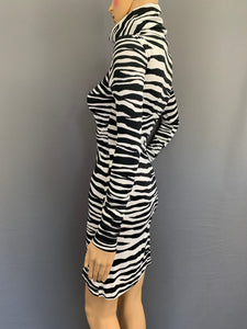 ROBERTO CAVALLI DRESS - ZEBRA PRINT - Size IT 38 - UK 6 - Made in Italy