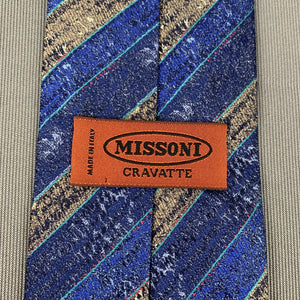 MISSONI CRAVATTE 100% Silk TIE - Made in Italy - Luxurious Quality