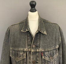 Load image into Gallery viewer, LEVI&#39;S GREY DENIM JEAN JACKET - Mens Size Large L LEVIS 70503 LEVI STRAUSS &amp;Co
