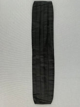 Load image into Gallery viewer, LANVIN Paris CUMMERBUND - Black 100% Silk - Made in France
