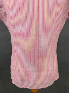 MAXMARA Weekend Pink Linen SHIRT Size L Large MAX MARA