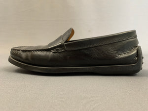 TOD'S Mens Black Leather Driving Loafers / Shoes - Size UK 7.5 TODS