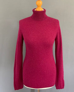 JOHN LEWIS 100% CASHMERE JUMPER - High Neck - Size UK 10 - S Small