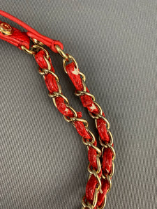 LOVE MOSCHINO Red Chain Handle HANDBAG / BAG