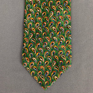 ERMENEGILDO ZEGNA TIE - 100% SILK - Paisley Pattern - Made in Italy - FR20613