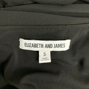 ELIZABETH & JAMES Ladies Black Long Sleeved DRESS - Size S Small