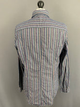 Load image into Gallery viewer, ARMANI JEANS SHIRT - Long Sleeved - Striped Pattern - Mens Size L Large
