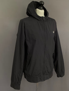 FRED PERRY BLACK COAT / JACKET - Mens Size XL - Extra Large