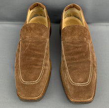 Load image into Gallery viewer, ERMENEGILDO ZEGNA LOAFERS / SHOES - Brown Suede - Size UK 10 - EU 44
