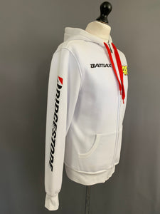 VALENTINO ROSSI VR46 HOODED JACKET - Mens Size Large L - White Hoodie