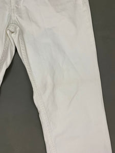 ALLSAINTS Women's White Denim STUD BUTCHER JEANS Size 34" Waist - Leg 28"