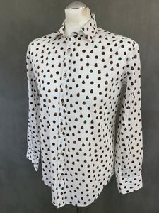 PRINCE OLIVER Mens Pine Cone Pattern SHIRT Size Medium M