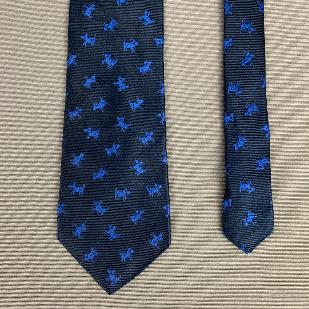 PAUL SMITH TIE - 100% SILK - Dog Pattern - Made in Italy - FR20624