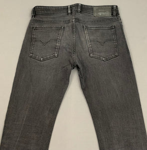 DIESEL SLEENKER SLIM SKINNY JEANS - Grey Denim - Mens Size Waist 32" - Leg 32"