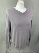 Load image into Gallery viewer, FYNCH-HATTON Mens Grey SUPIMA COTTON JUMPER Size Large L
