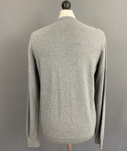 PAUL SMITH JEANS Mens Grey V-Neck JUMPER - Size Small S