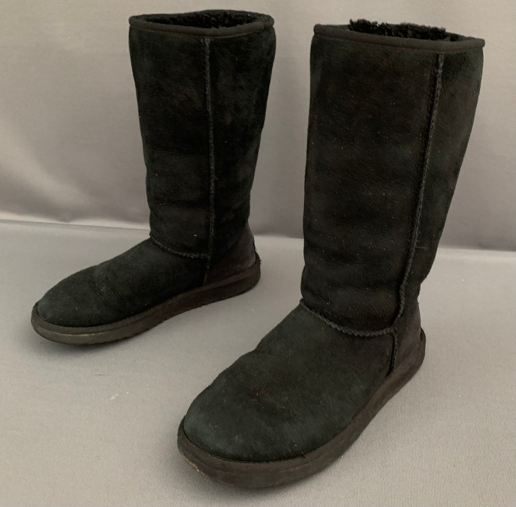 UGG AUSTRALIA CLASSIC TALL BOOTS - Black UGGS - Women's Size UK 5.5 - EU 38 - US 7