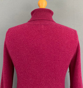 JOHN LEWIS 100% CASHMERE JUMPER - High Neck - Size UK 10 - S Small