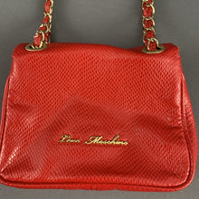 Load image into Gallery viewer, LOVE MOSCHINO Red Chain Handle HANDBAG / BAG
