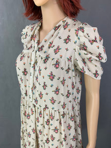 SANDRO Beautiful Floral Pattern DRESS Size 1 - UK 8