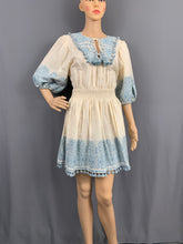Load image into Gallery viewer, ZIMMERMANN EMBROIDERED DRESS - TASSLE DETAIL - Size 1 - UK 10
