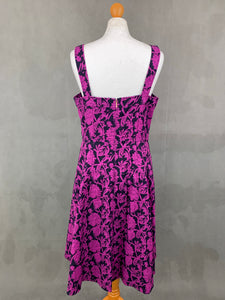 TORY BURCH Purple Linen Blend DRESS Size US 12 - Large -  L