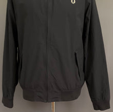 Load image into Gallery viewer, FRED PERRY BLACK COAT / JACKET - Mens Size XL - Extra Large
