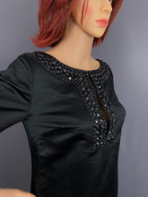 Load image into Gallery viewer, VALENTINO BLACK EVENING DRESS - 100% Silk - Women&#39;s Size UK 8 - IT 40 - US 6
