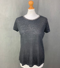 Load image into Gallery viewer, MAJE Ladies E14 ELECTRIC 100% Linen Embellished TOP - Size 1
