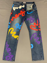 Load image into Gallery viewer, MONEY Blue Denim JEANS - Tapered Fit - Mens Size Waist 34&quot; - Leg 33&quot;
