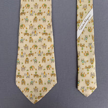 Load image into Gallery viewer, SALVATORE FERRAGAMO TIE - 100% SILK - DOMESTICATED SAFARI - Made in Italy
