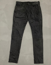 Load image into Gallery viewer, ALLSAINTS HARRAH PIPE SKINNY Black LEATHER TROUSERS Size 26&quot; Waist - Leg 30&quot;
