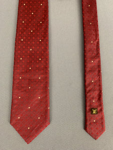 LOUIS VUITTON 100% Silk TIE - Made in Italy