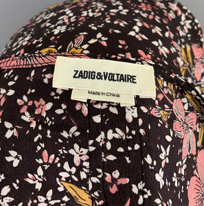 ZADIG & VOLATIRE 100% Silk DRESS Size Medium M and ZADIG&VOLATIRE