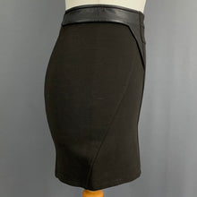 Load image into Gallery viewer, GIVENCHY BLACK MINI SKIRT - Lamb Leather Trim - Women&#39;s Size Small S
