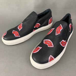 MARKUS LUPFER Black LIPS GRAPHIC TRAINERS / SHOES Size EU 40 - UK 7