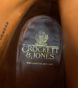 CROCKETT & JONES CHERTSEY BOOTS - Brown Suede - Size UK 8 E - EU 42