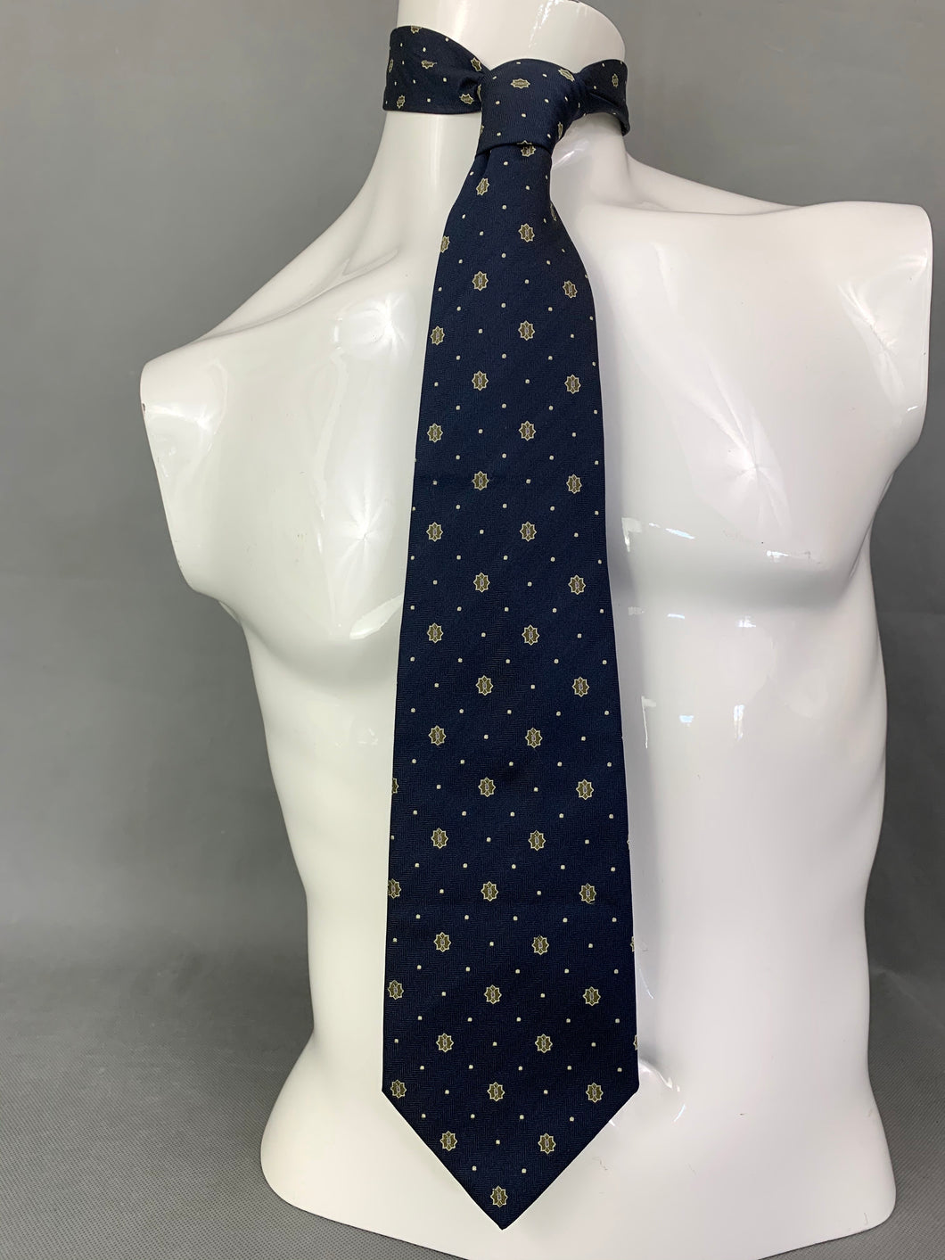 DUNHILL Mens 100% Silk TIE - Made in Italy