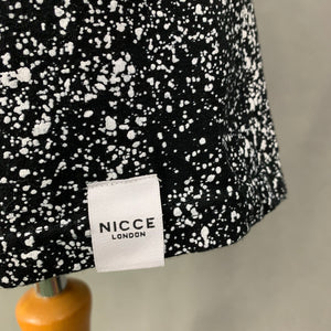 NICCE London Ladies Black & White Patterned Vest Top - Size Small - S