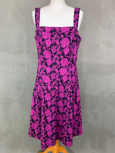 TORY BURCH Purple Linen Blend DRESS Size US 12 - Large -  L