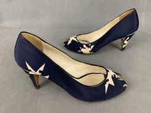 Load image into Gallery viewer, MIU MIU Blue Peep Toe Court Shoe Heels Size 38 - UK 5
