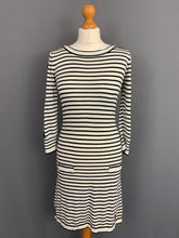 Load image into Gallery viewer, ARMANI STRIPED BUTTON SHOULDER DRESS - Women&#39;s Size Medium M
