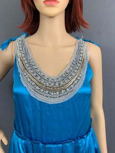 3.1 PHILLIP LIM DRESS - Blue 100% Silk - Women's Size US 0 - UK 4