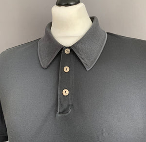 PORSCHE DESIGN POLO SHIRT - Silver Grey - Mens Size Large L