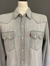 Load image into Gallery viewer, LEVI&#39;S DENIM SHIRT - SLIM FIT - Mens Size LARGE L LEVIS LEVI STRAUSS &amp;Co
