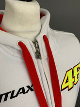 Load image into Gallery viewer, VALENTINO ROSSI VR46 HOODED JACKET - Mens Size Large L - White Hoodie
