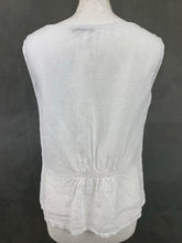 Load image into Gallery viewer, VIOLA BORGHI Women&#39;s Embroidered White Linen TOP - Size Medium M
