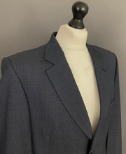 Load image into Gallery viewer, CROMBIE SUIT - Blue Wool &amp; Cashmere - Size 40R - 40&quot; Chest W34 L31
