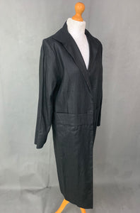ANNETTE GORTZ Ladies Black Linen COAT / JACKET Size DE 40 - UK 14 görtz