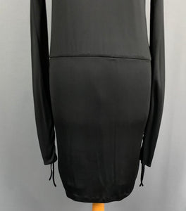 HALSTON BLACK DRESS - Silk Blend - Women's Size US 6 - UK 10